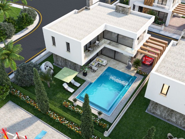 3 + 1 VILLEN MIT POOL IN YENIBOGAZICI ** 