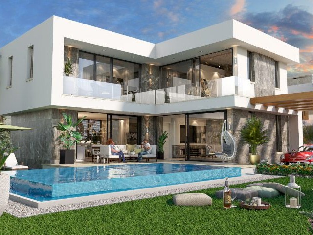 3+1 villa mit privatem Pool in yenibogazici ** 