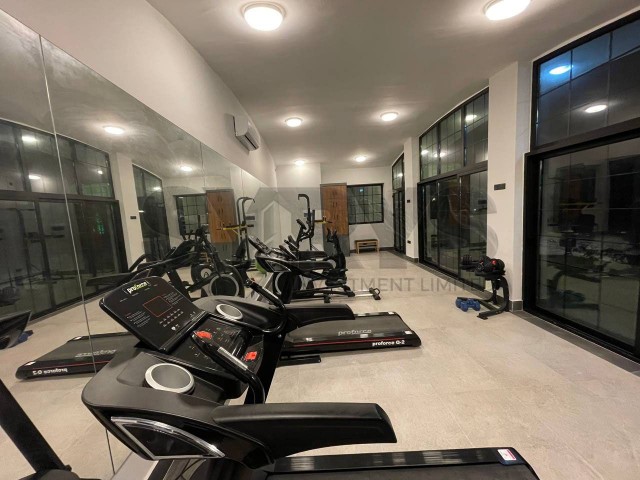 FURNISHED 1+1 FLAT IN A SITE WITH POOL AND GYM