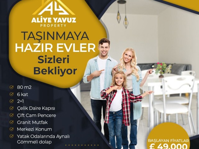 Lefkoşa Yenişehir'de Satılık yeni apartman daireleri