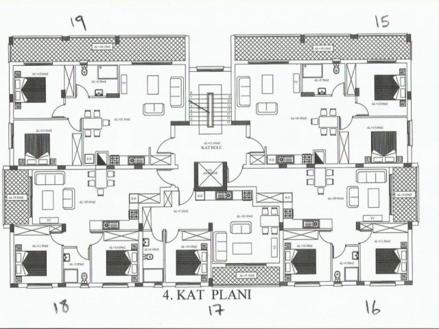 Girne merkezde satılık şömineli ve jakuzili penthouse  daire