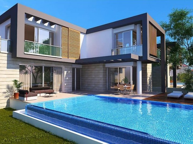 New build modern designed villas for sale in Catalkoy