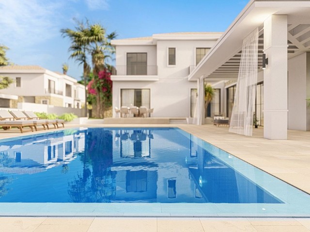 Kyrenia Bellapais Ultra Luxus 4 + 1 Türkische Villa auf 2230 m2 Grundstück ** 