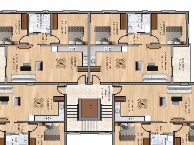 2+1 Apartment for Sale in Kyrenia Center