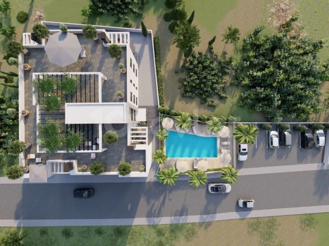 Apartments with Communal Pool in Alsancak Area 