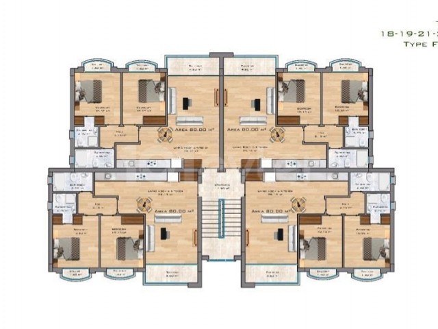 Bezugsfertige 2+1 Wohnung mit Meer- und Bergblick in Alsancak, Kyrenia