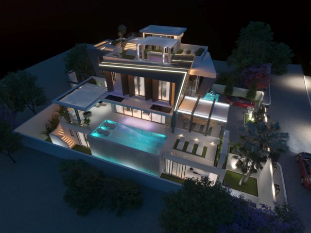 Ultra Luxury 4+1 Villas for Sale in Kyrenia Center