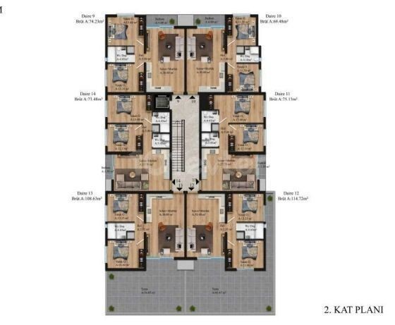 FLATS FOR SALE IN KYRENIA CENTER FROM THE PROJECT WITH LAUNCH PRICES