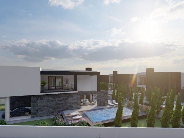 3+1 LUXURY VILLAS FOR SALE FROM THE PROJECT WITH PRIVATE POOL IN KARAOĞLANOĞLU, KIRNE