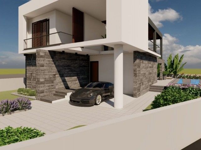 3+1 LUXURY VILLAS FOR SALE FROM THE PROJECT WITH PRIVATE POOL IN KARAOĞLANOĞLU, KIRNE