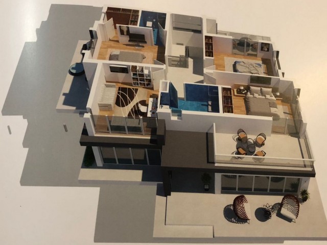 MAGOSA'DA PROJE ASAMASINDA SATILIK LUX VİLLA !!!   4+1    228M2  175.000 STG