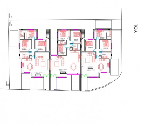 Lefkoşa Gönyeli de 3+1, 110 m2, Turk kocanlı satılık daireler