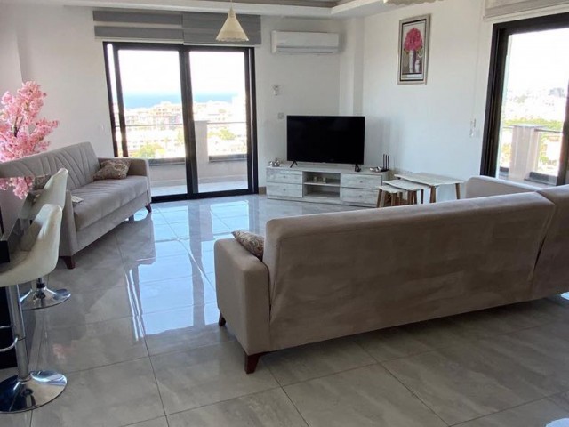 FASCINATING PENTHOUSE WITH MOUNTAIN AND SEA VIEW IN THE HEART OF KYRENIA