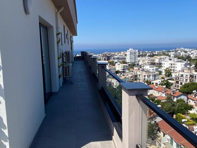 FASCINATING PENTHOUSE WITH MOUNTAIN AND SEA VIEW IN THE HEART OF KYRENIA