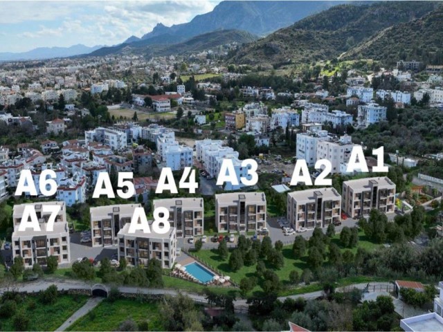 1+1/2+1/3+1 LUXURIOUS AND PEACEFUL FLATS WITH SEA VIEW IN KYRENIA LAPTA