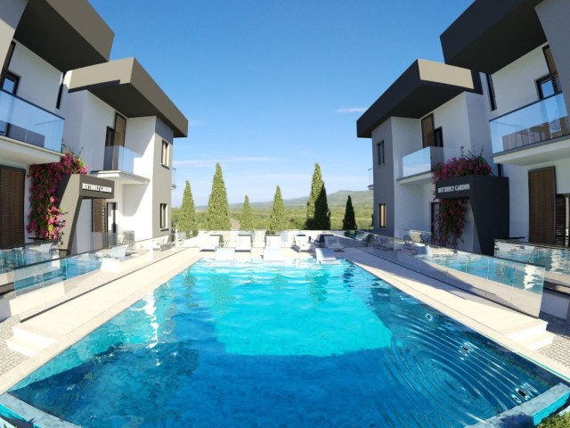 2+1 WITH POOL FOR SALE FROM THE PROJECT IN GİRNE KARŞIYAKA