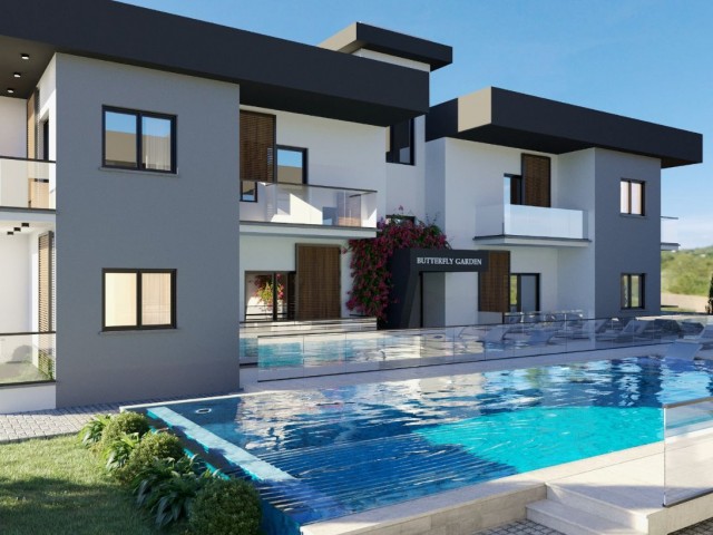 2+1 WITH POOL FOR SALE FROM THE PROJECT IN GİRNE KARŞIYAKA