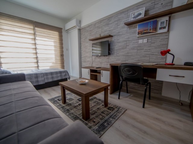 STUDIO FLAT IN A BUILDING WITH ELEVATOR IN FAMAGUSTA CENTER, 10 MINUTES WALKING DISTANCE TO EMU WITH EARLY REGISTRATION DISCOUNTED PRICES FROM JULY TO JULY OR SEPTEMBER TO JULY