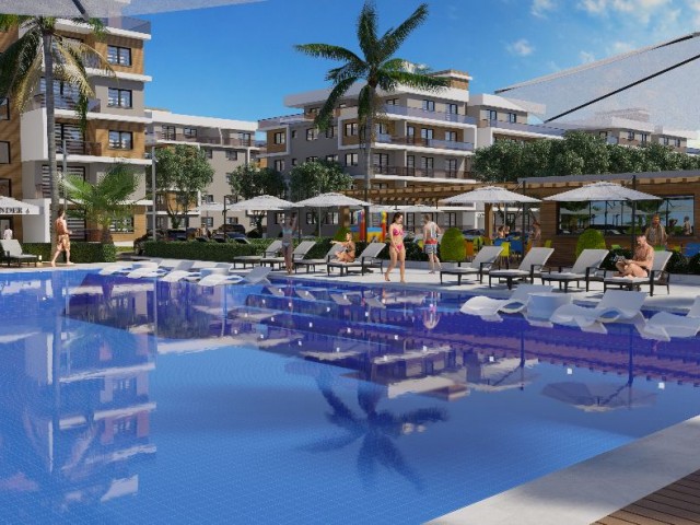 FAMAGUSTA GEÇITKALE FLATS WITH SHARED POOL IN THE PROJECT PHASE WITH PAYMENT PLAN!