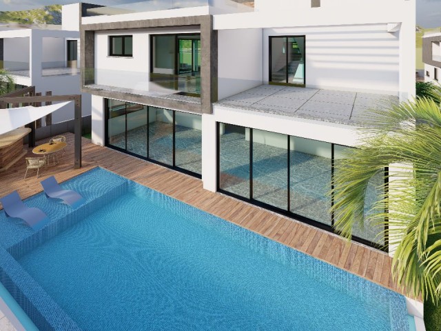 İSKELE BOGAZ 3+1 LUXURY VILLAS WITH POOL WITH PAYMENT PLAN!