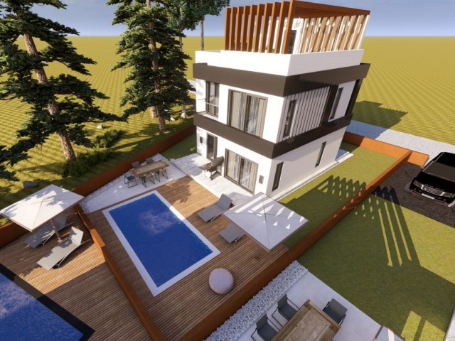 3+1 LUXURY DUPLEX VILLAS WITH POOL IN YENİBOĞAZİÇ WITH LAUNCH PRICE