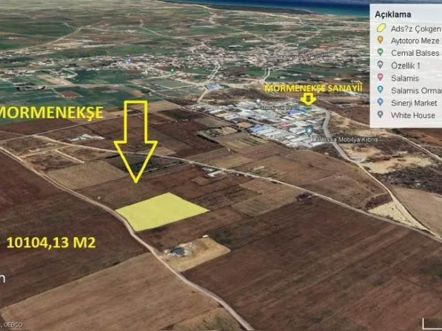 INVESTMENT OPPORTUNITY!! FAMAGUSTA MORMENEKŞE LAND FOR SALE