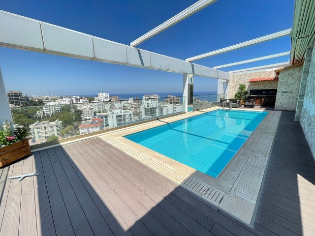 Ultra lux full a-z furnished penthouse with private pool with 2+1 en-suite bathroom with sea and mountain views ** 