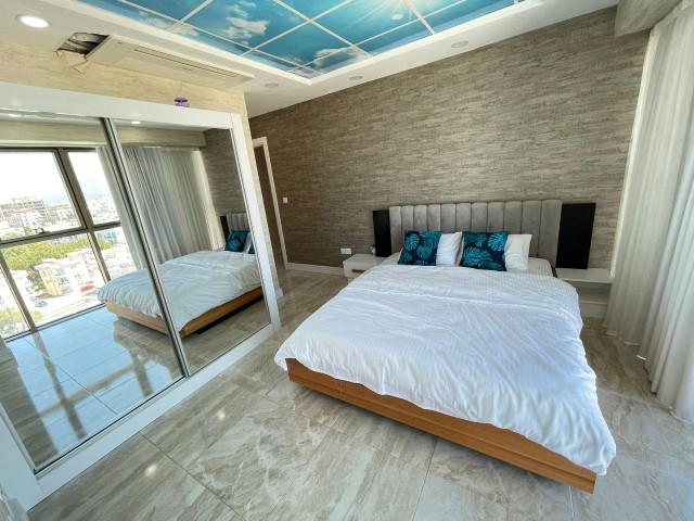 Ultra lux full a-z furnished penthouse with private pool with 2+1 en-suite bathroom with sea and mountain views ** 