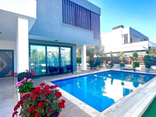 3+1 Luxusvilla zur Miete mit privatem Pool in Kyrenia Ozanköy