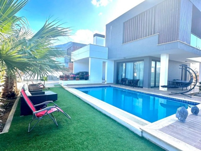 3+1 Luxusvilla zur Miete mit privatem Pool in Kyrenia Ozanköy