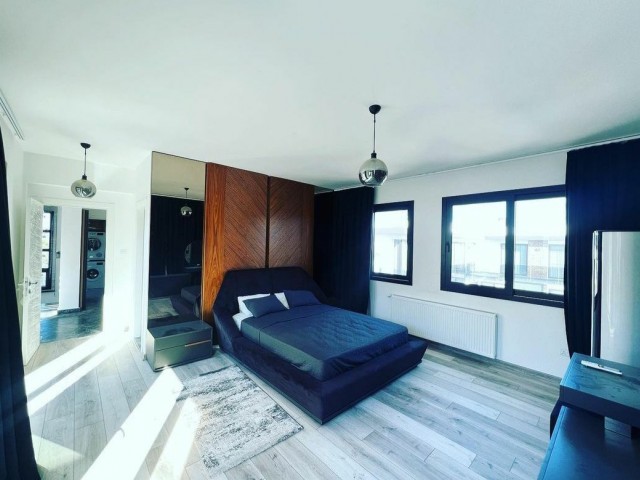 4+1 4 ROOMS 4 ROOMS ENSUITE JACUZZI PRIVATE POOL CENTRAL HEATING ULTRA LUXURY VILLA WITH SUPERIOR QUALITY AND MODERN ARCHITECTURE IN GİRNE ALSANCAK. . .  