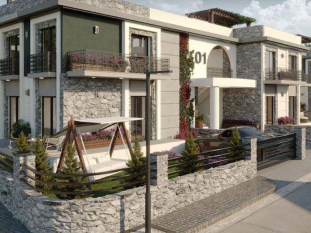 3+1 VILLAS WITH GARDEN OR TERRACE FLOOR OPTIONS WITH PAYMENT PLAN IN ÇATALKÖY. 