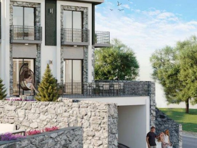 3+1 VILLAS WITH GARDEN OR TERRACE FLOOR OPTIONS WITH PAYMENT PLAN IN ÇATALKÖY. 