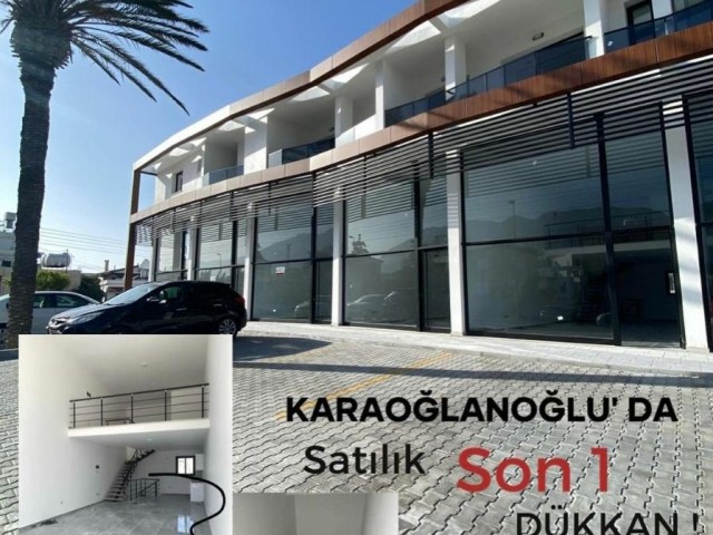YOU HAVE FOR SALE AND BODRUM FLOOR SHOP ON THE MAIN STREET IN KARAOĞLAN... LAST 1 UNIT...