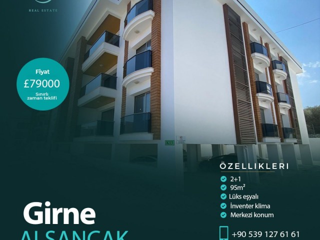 ALSANCAKTA 2+1 FULL LÜKS BEYAZEŞYALI SATILIK DAİRE