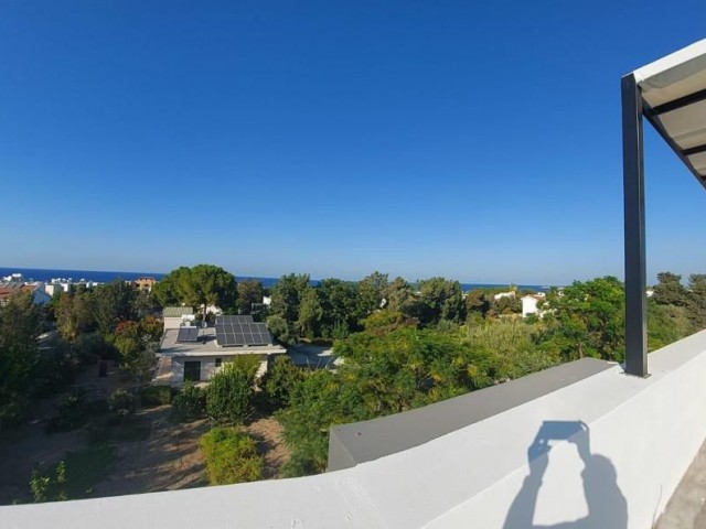 Triplex villa for sale in Karaoglanoglu, Kyrenia with mountain and sea views