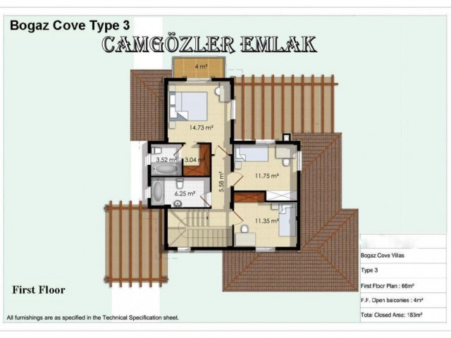 Gazi Mağusa Bogaz Deniz Kenarı  Villa 3+1