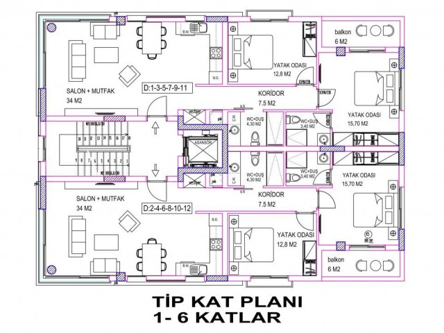 Flat For Sale in Girne Merkez, Kyrenia