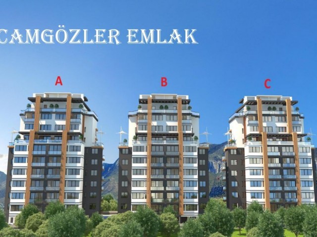 Girne Merkez 2+1 süper lüks daireler Türk malı