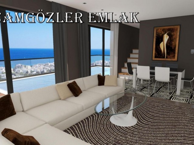 Girne Merkez 2+1 süper lüks daireler Türk malı