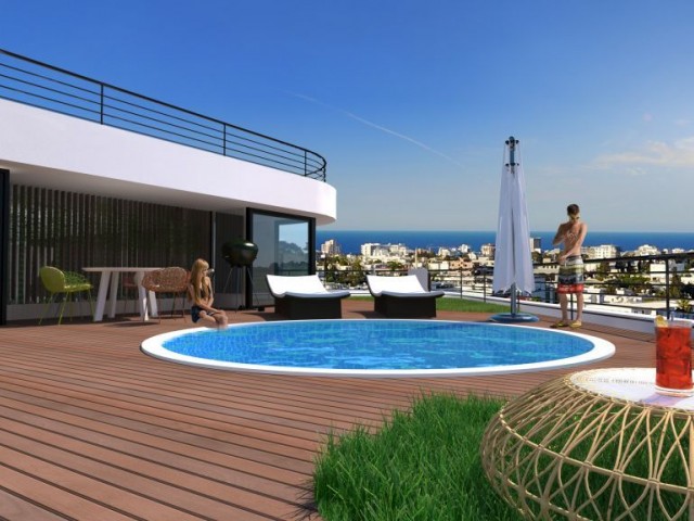 Luxury 2+1 Penthouses * Private Swimming Pool * Central Kyrenia