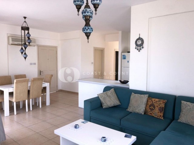 2+1 ful eşyalı, deniz manzaralı penthouse. Esentepe bölgesi