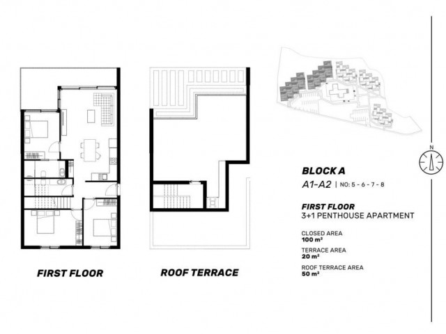 Penthouse Zu verkaufen in Küçük Erenköy, Famagusta