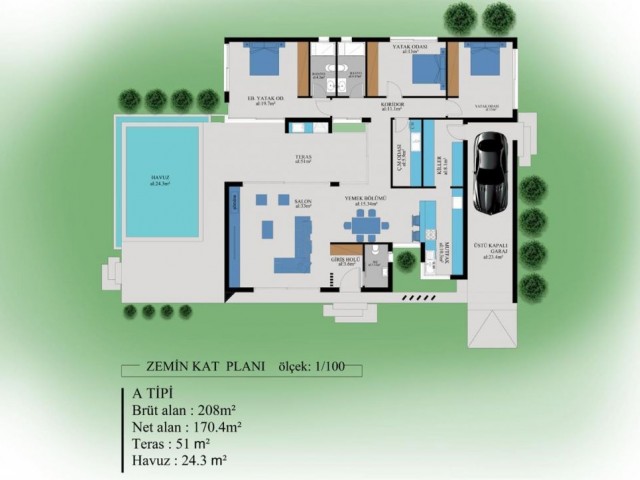 Spacious 3 Bedroom Modern Villas