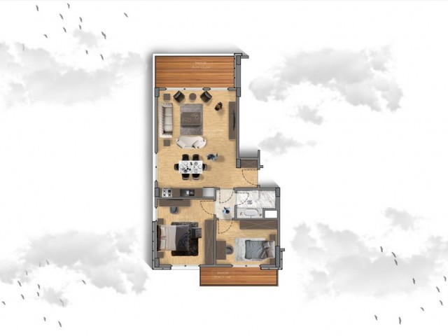 Resort- style 2 Bedroom Loft Apartment
