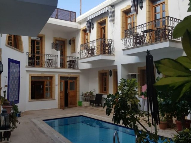 Bellapais, Boutique Hotel for sale, 10 rooms, pool, kitchen