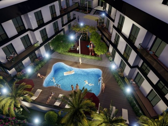 Cyprus ,Kyrenia,  Lapta, 2 bedroom new flats with communal pool. Will be ready by April 2020