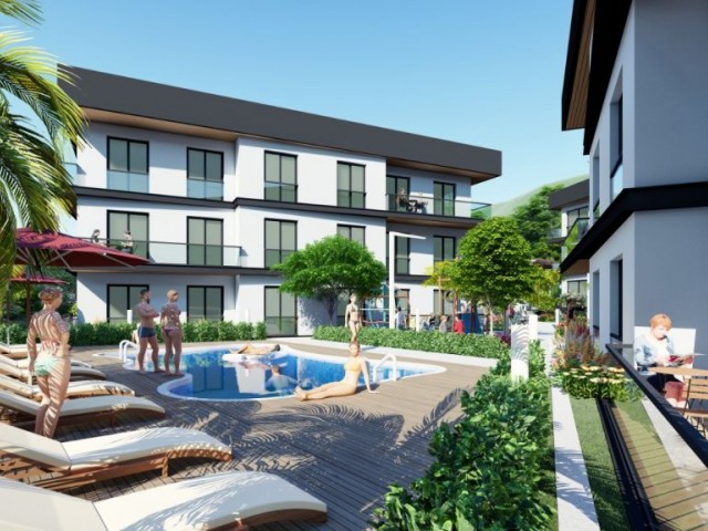 Cyprus ,Kyrenia,  Lapta, 2 bedroom new flats with communal pool. Will be ready by April 2020