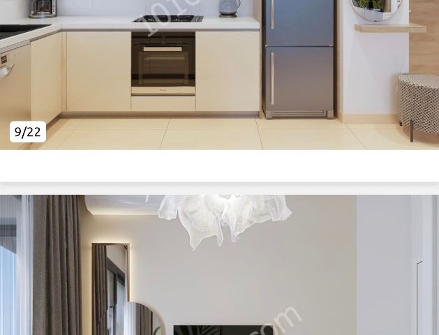2+1 55000 (90m2) and 1+1 45000 GBP 77m2 new apartments in Güzelyurt Kalkanlı ** 