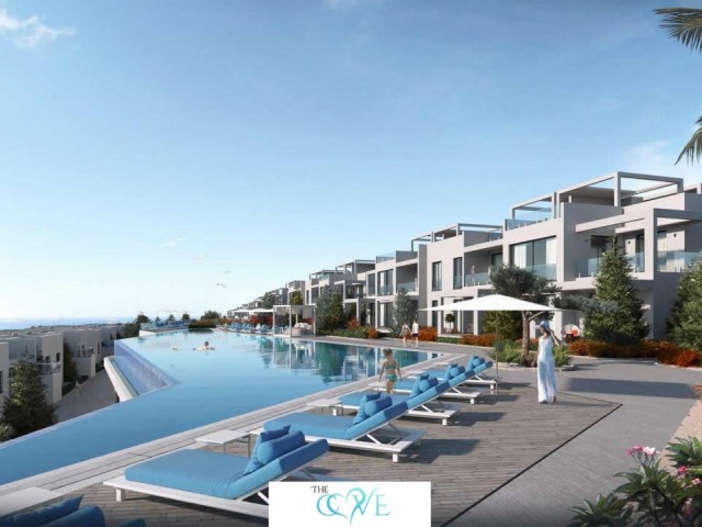 Doppelvilla 2+1 90m2 und Terrassengeschoss im Projekt Bashtas Cove mit Blick auf das Meer (vom Eigentümer ) ** 